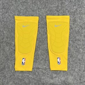 Nike Pro NBA Padded Knee Sleeves Mens 2XL 3XL Yellow CT3878 Basketball Pair New